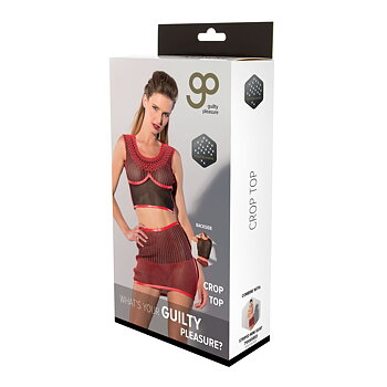 Set med underkläder Guilty Pleasure Röd (XL)