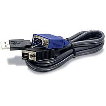 Kabel KVM Trendnet TK-CU15 Svart