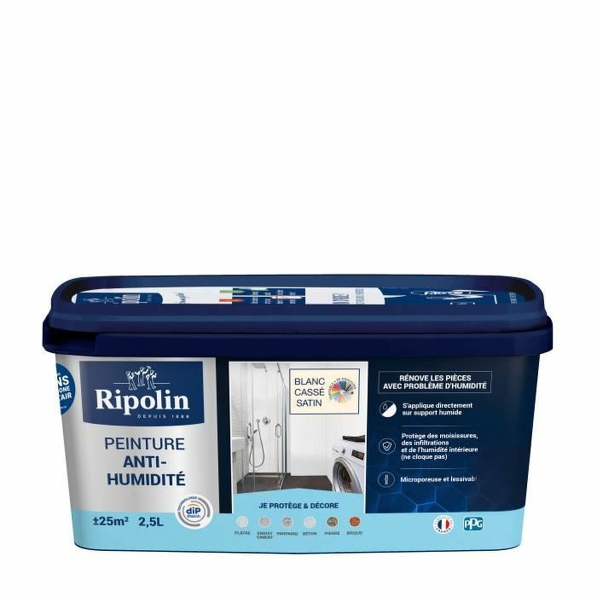 Grundfärg Ripolin Vit Satinfinish 2,5 L