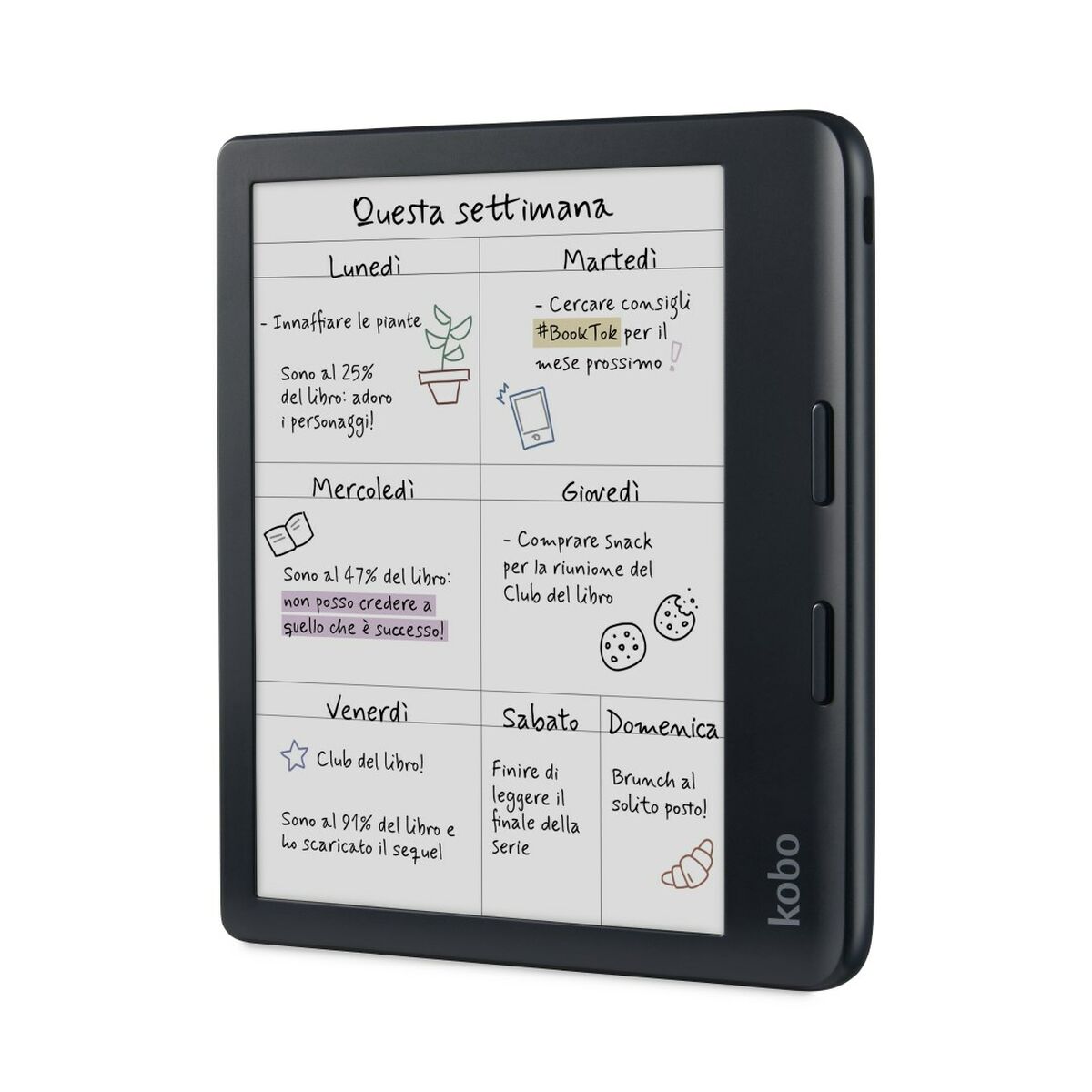 e-bok Rakuten N428-KU-BK-K-CK Svart 32 GB 7" - 2