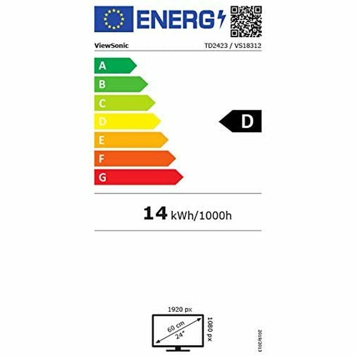 Pekskärm ViewSonic TD2423 FHD IPS LED 24" VA - 3