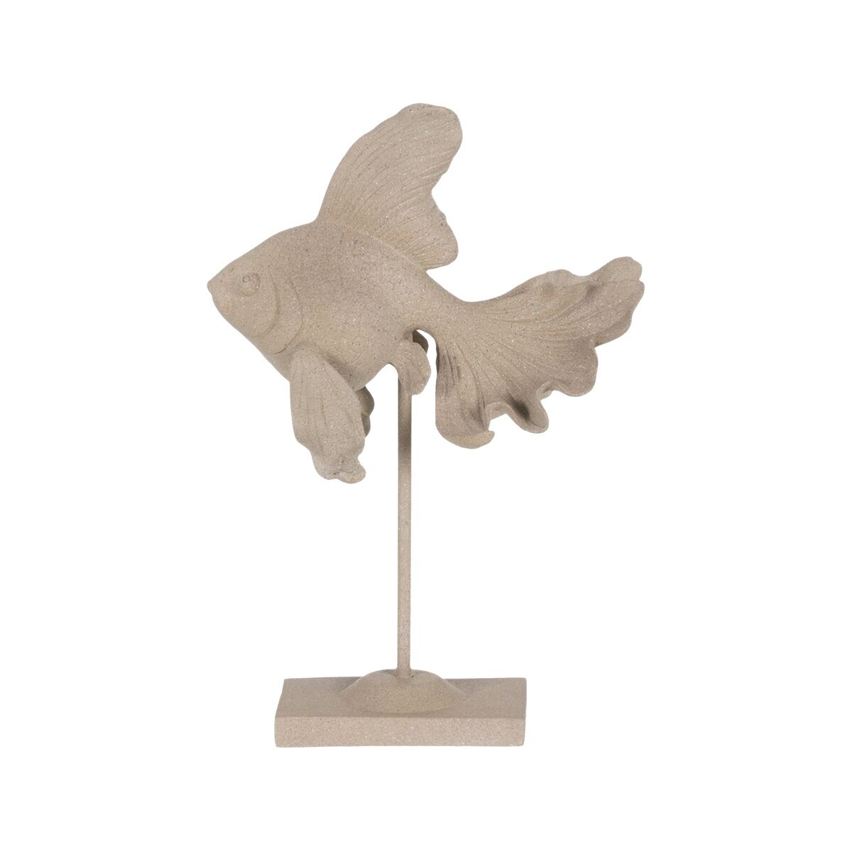 Prydnadsfigur Beige Fisk 22,8 x 15 x 30,2 cm - 2