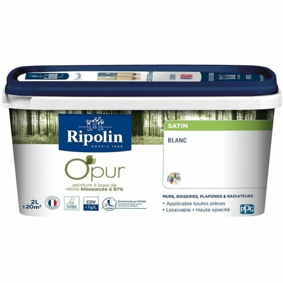Grundfärg Ripolin Vit Satinfinish 2 L