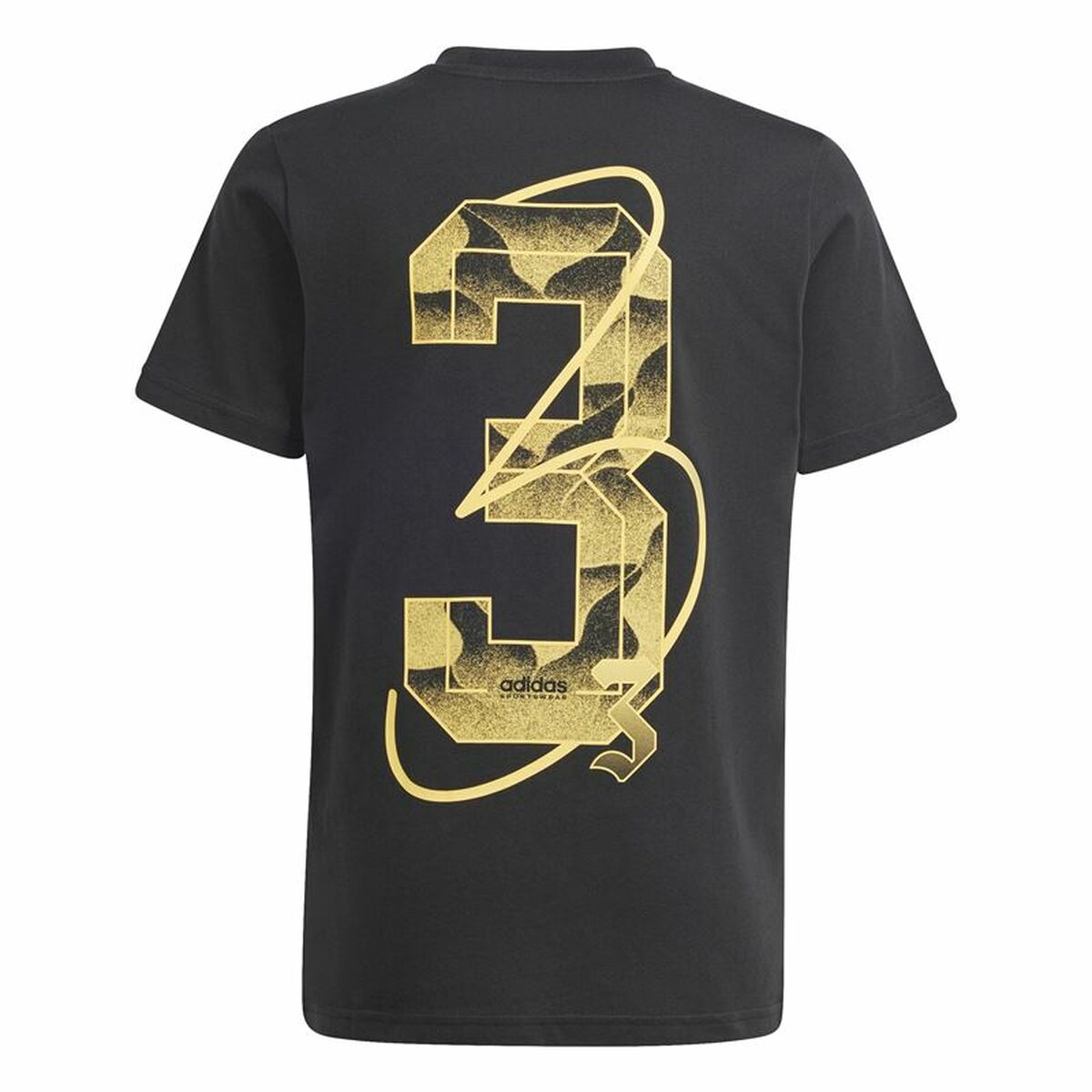 T-shirt med kortärm Adidas Hot G Svart - 2