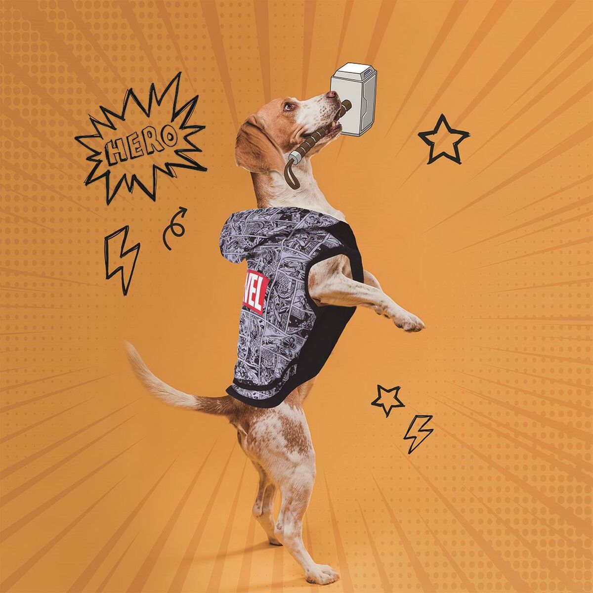Hundtröja Marvel S Grå - 11