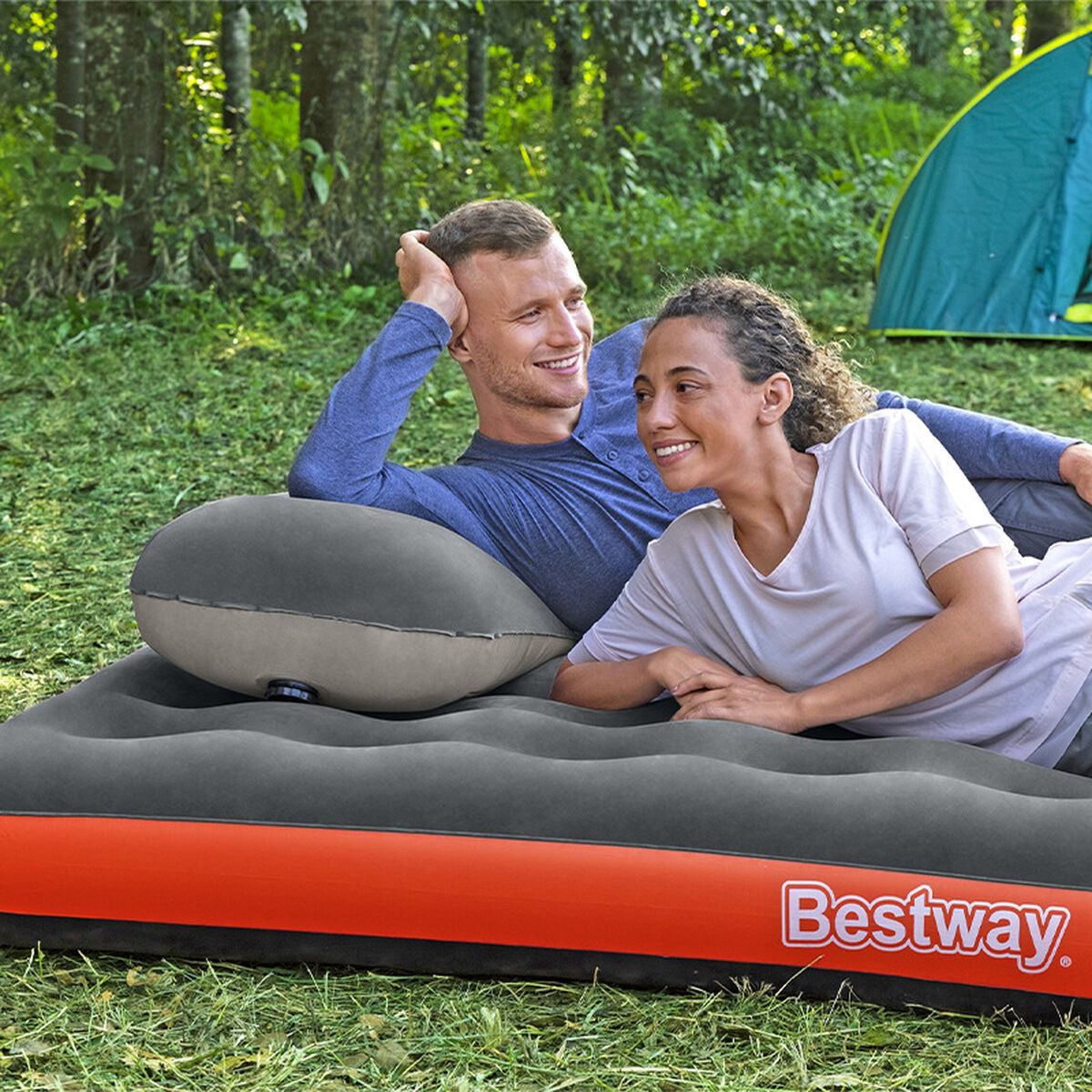 Bestway Dubbel Roll & Relax 203x183x22 cm Uppblåsbar och Camping 67703 - 6