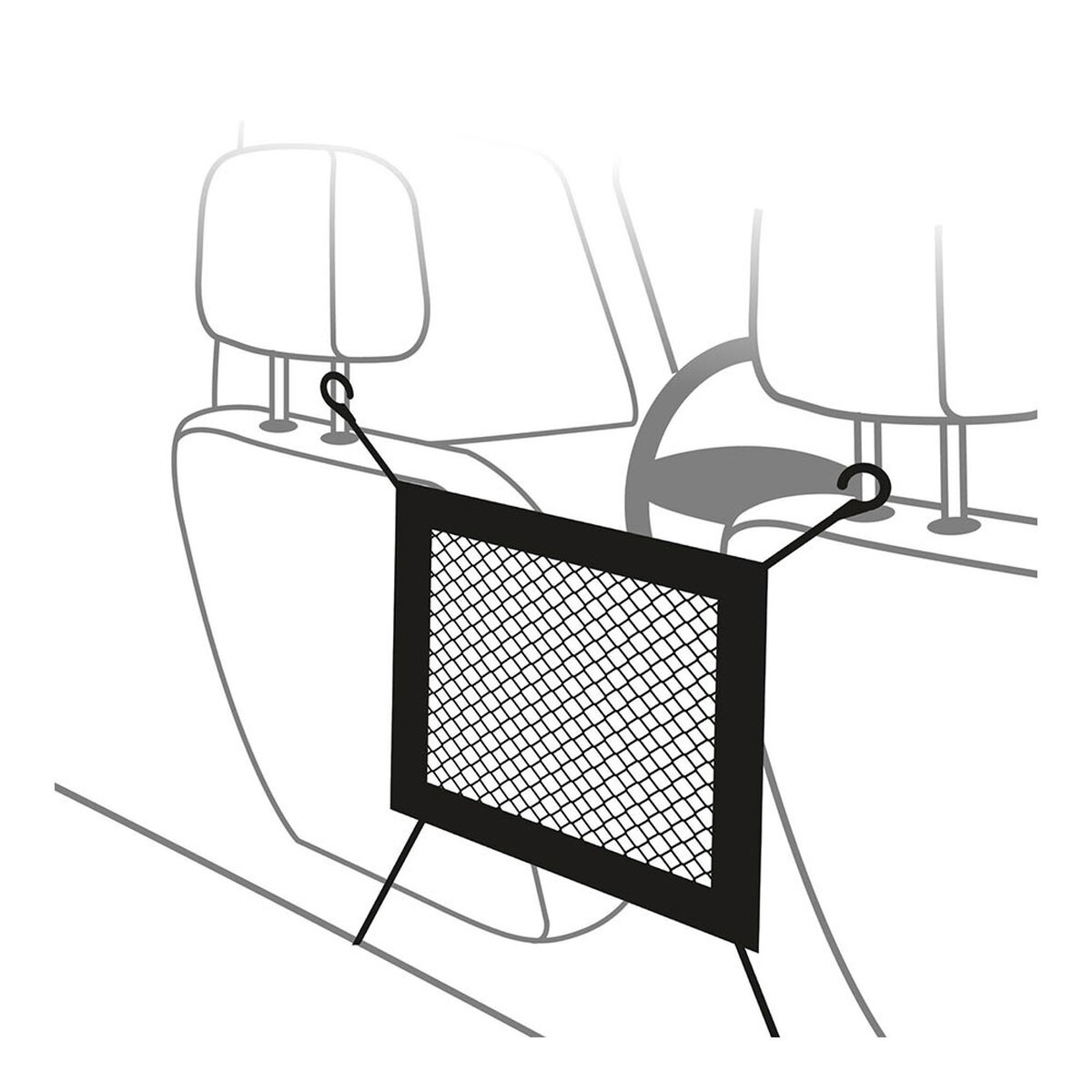 Bilförvaringsnät Black & Decker Svart 30 x 28 cm - 3