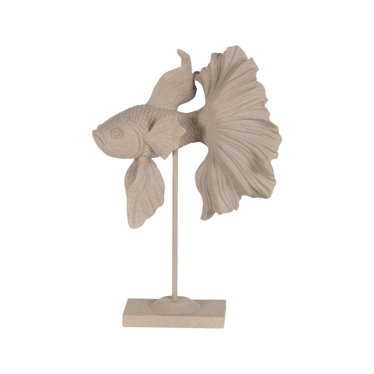 Prydnadsfigur Beige Fisk 25,7 x 14 x 35,7 cm - 2