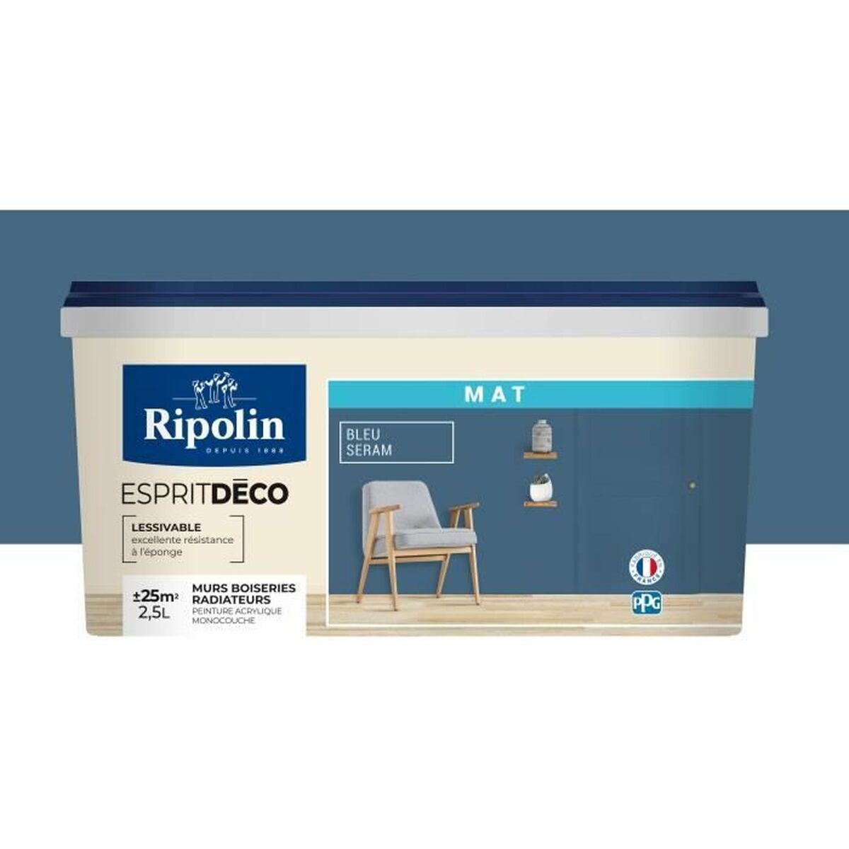 Grundfärg Ripolin Blå Matt 2,5 L - 2