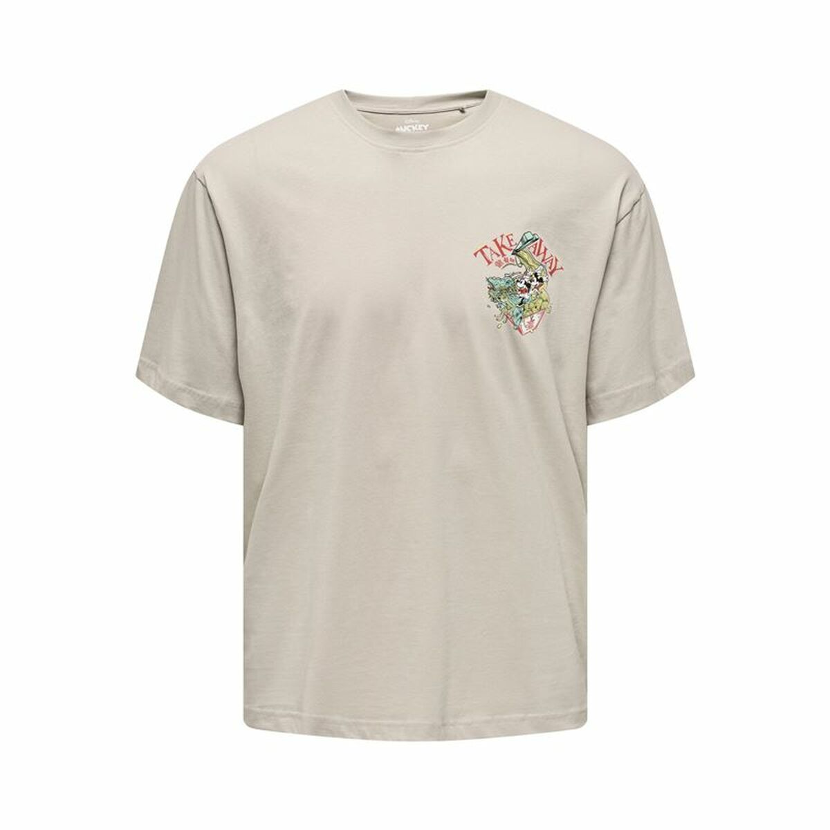 Sporttröja med ärmar Only & Sons Onsdisney Life Rlx Beige - 4