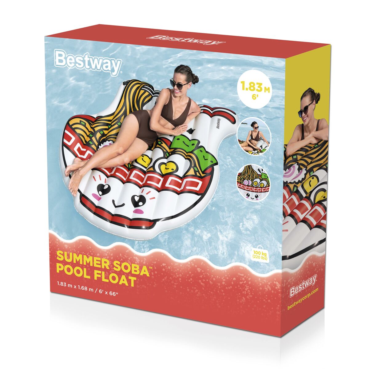 Luftmadrass Bestway 176 x 155 x 24 cm - 3