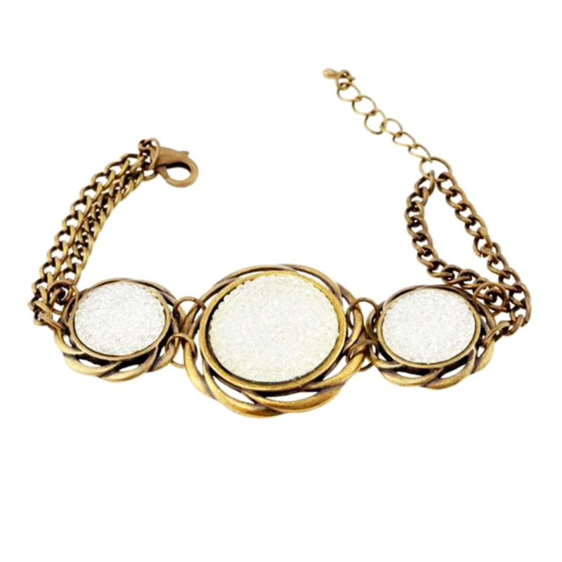 Damarmband Cristian Lay 437080 Vit Stål Gyllene (19 cm) - 2