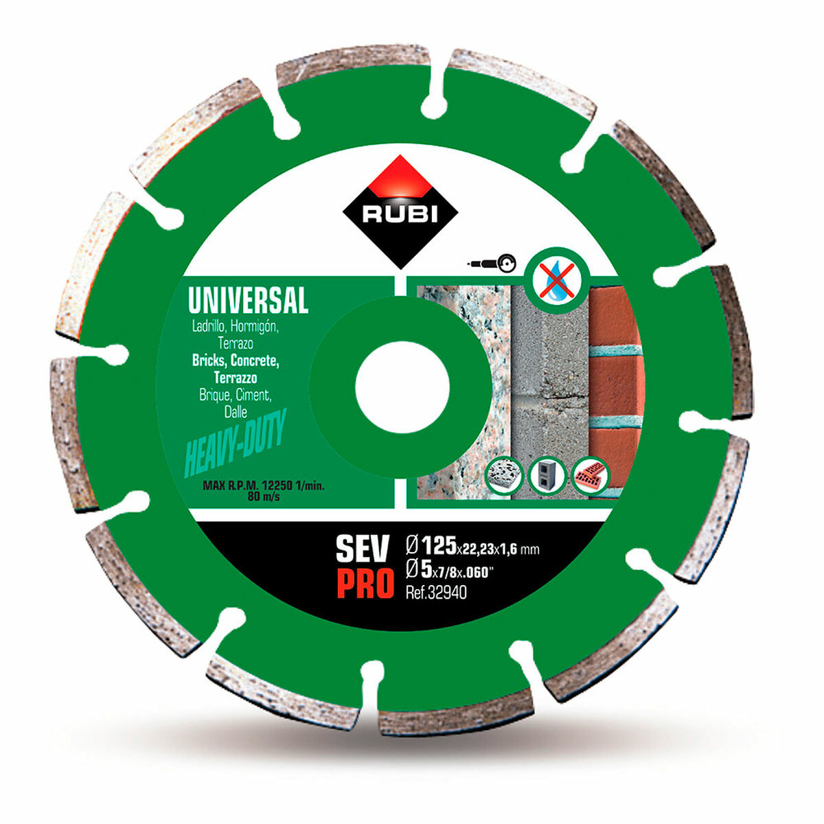 Diamantskärskiva Rubi pro r32940 125 mm - 2
