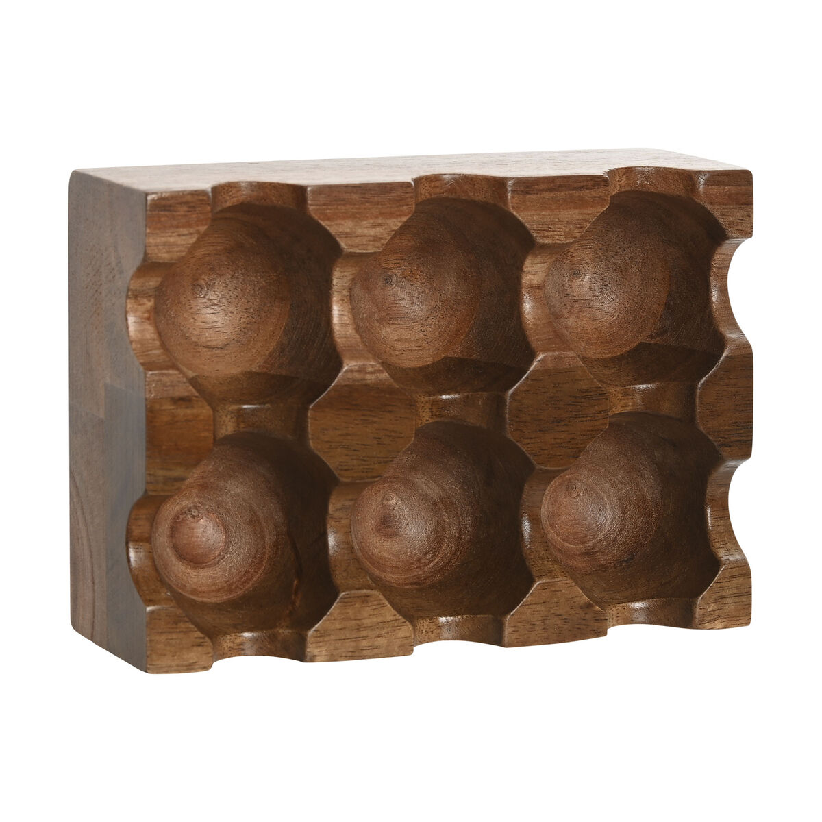 Äggkopp Home ESPRIT Naturell Akaciaträ 15 x 10 x 4 cm - 3