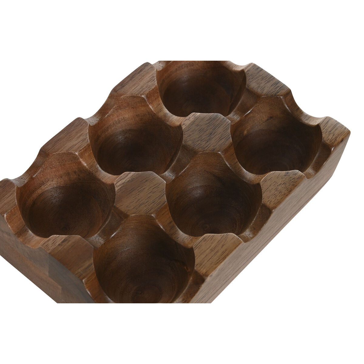 Äggkopp Home ESPRIT Naturell Akaciaträ 15 x 10 x 4 cm - 2