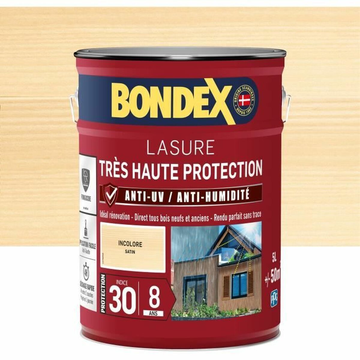 Grundfärg Bondex Satinfinish 5 L Transparent