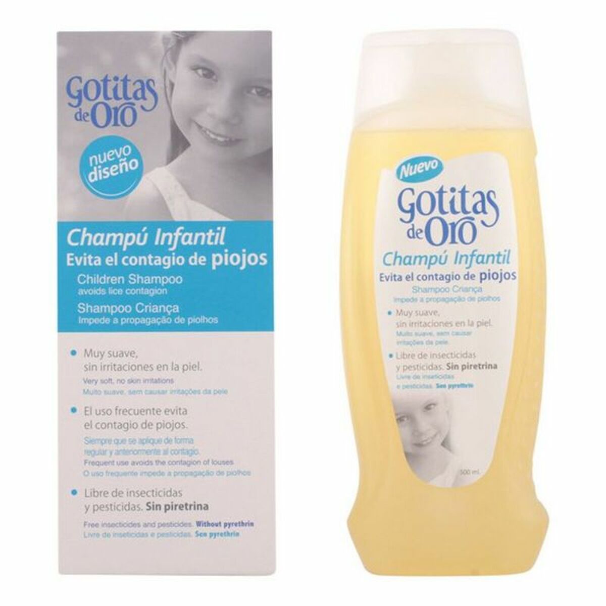 Anti-loop Shampoo Gotitas de Oro Instituto Español 8411047137017 (500 ml) 500 ml