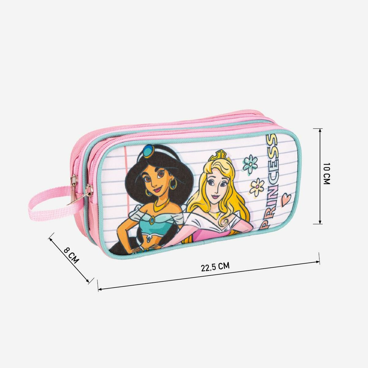 Dubbel bär-allt Disney Princess Rosa 22,5 x 8 x 10 cm - 2