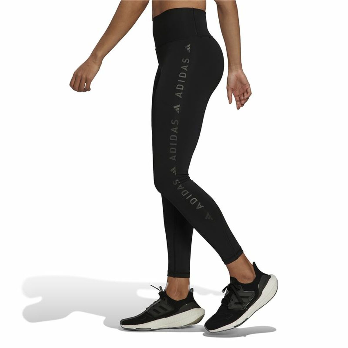 Sport-leggings, Dam Adidas 7/8 Own Colorblock Svart - 6