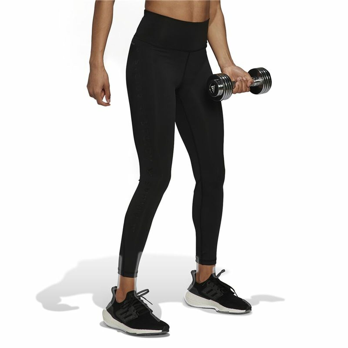 Sport-leggings, Dam Adidas 7/8 Own Colorblock Svart - 5