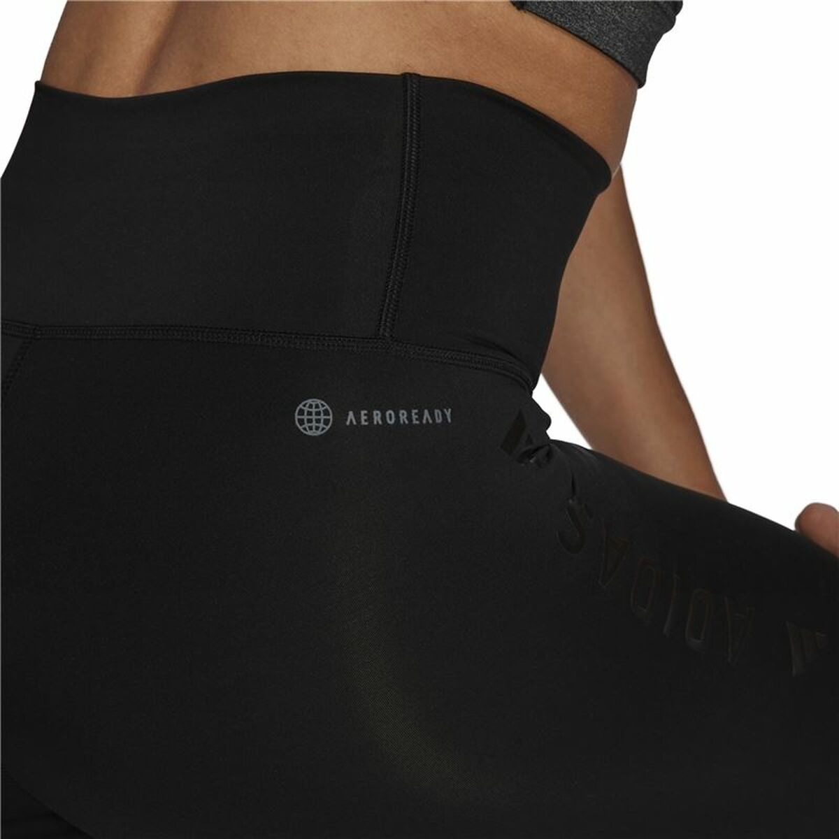 Sport-leggings, Dam Adidas 7/8 Own Colorblock Svart - 4