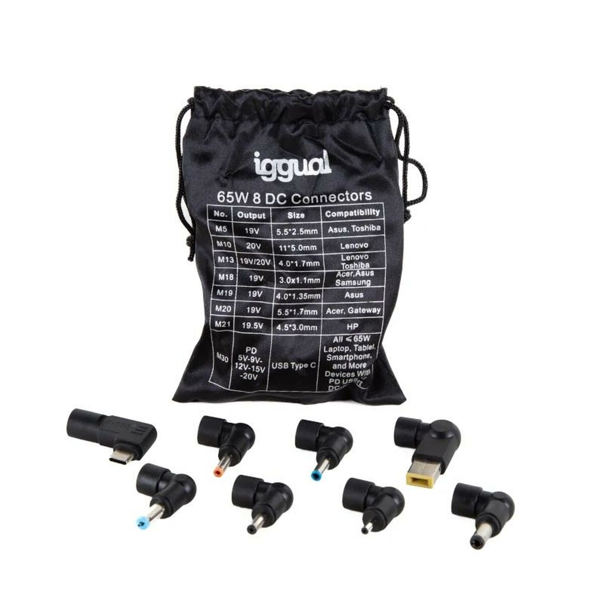 Laptopladdare iggual IGG318706 65 W - 3
