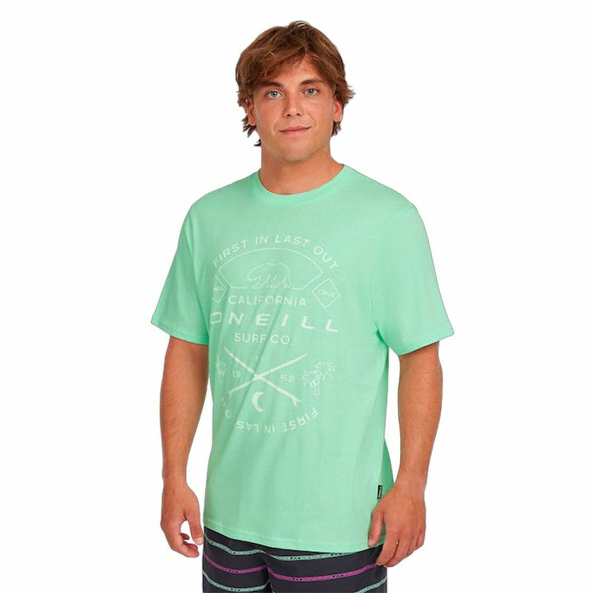 T-shirt med kortärm Herr O'Neill Borussia  Aquamarine