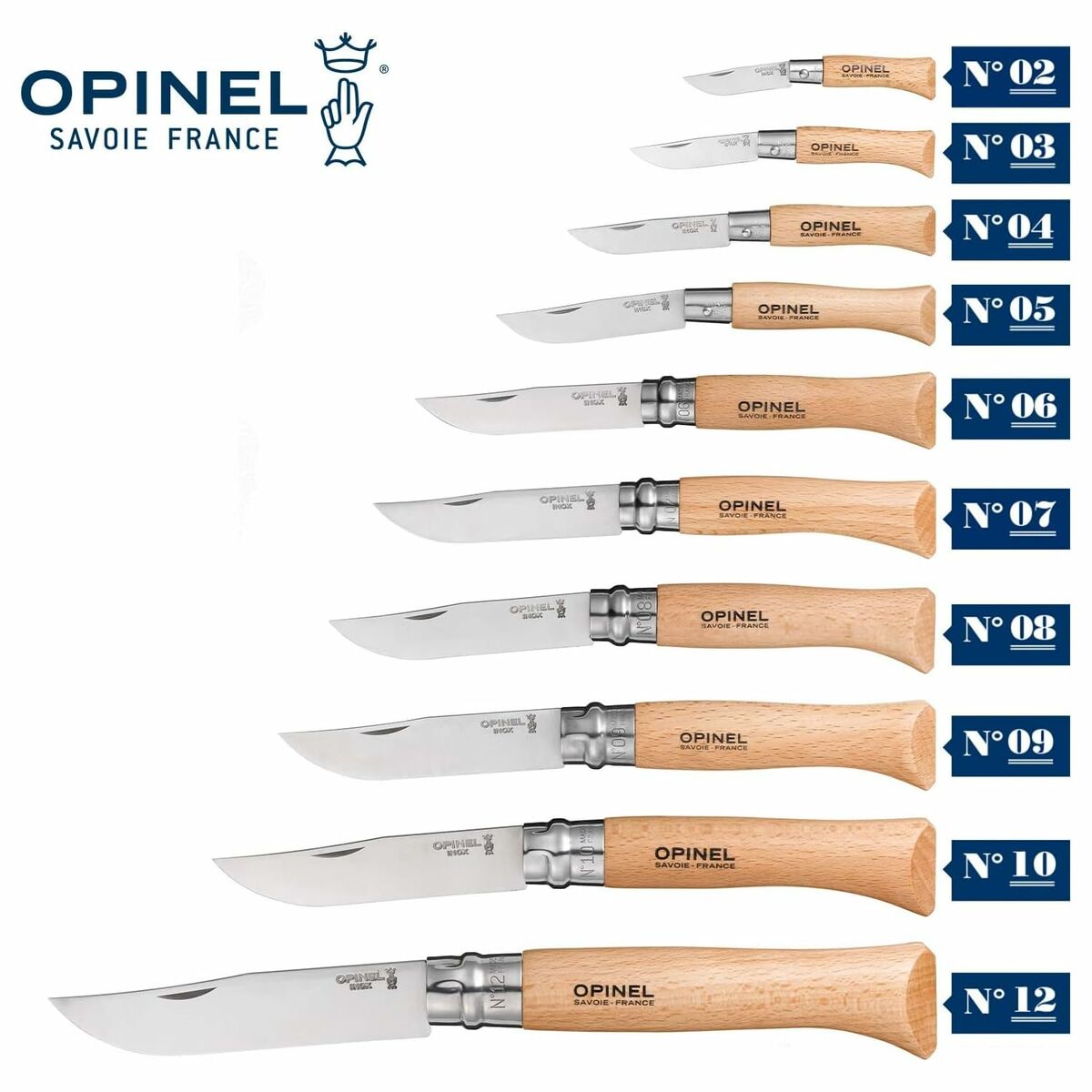 Pennkniv Opinel Nº6 7 cm Rostfritt stål bokträ - 3