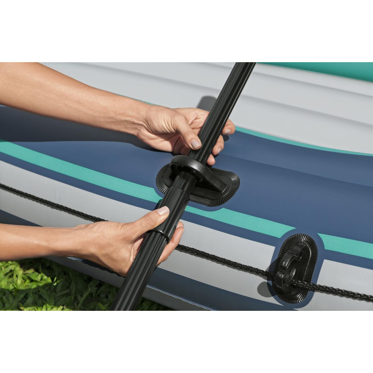 Uppblåsbar båt Bestway 232 x 118 cm - 7