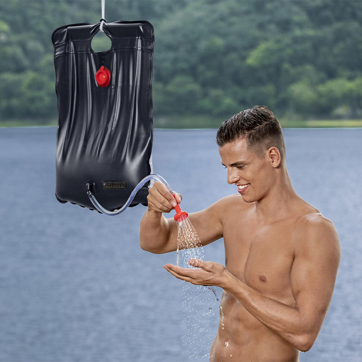 Bestway Solarduschväska Kapacitet 20L 41x58 cm Trädgård och Camping 58224 - 3