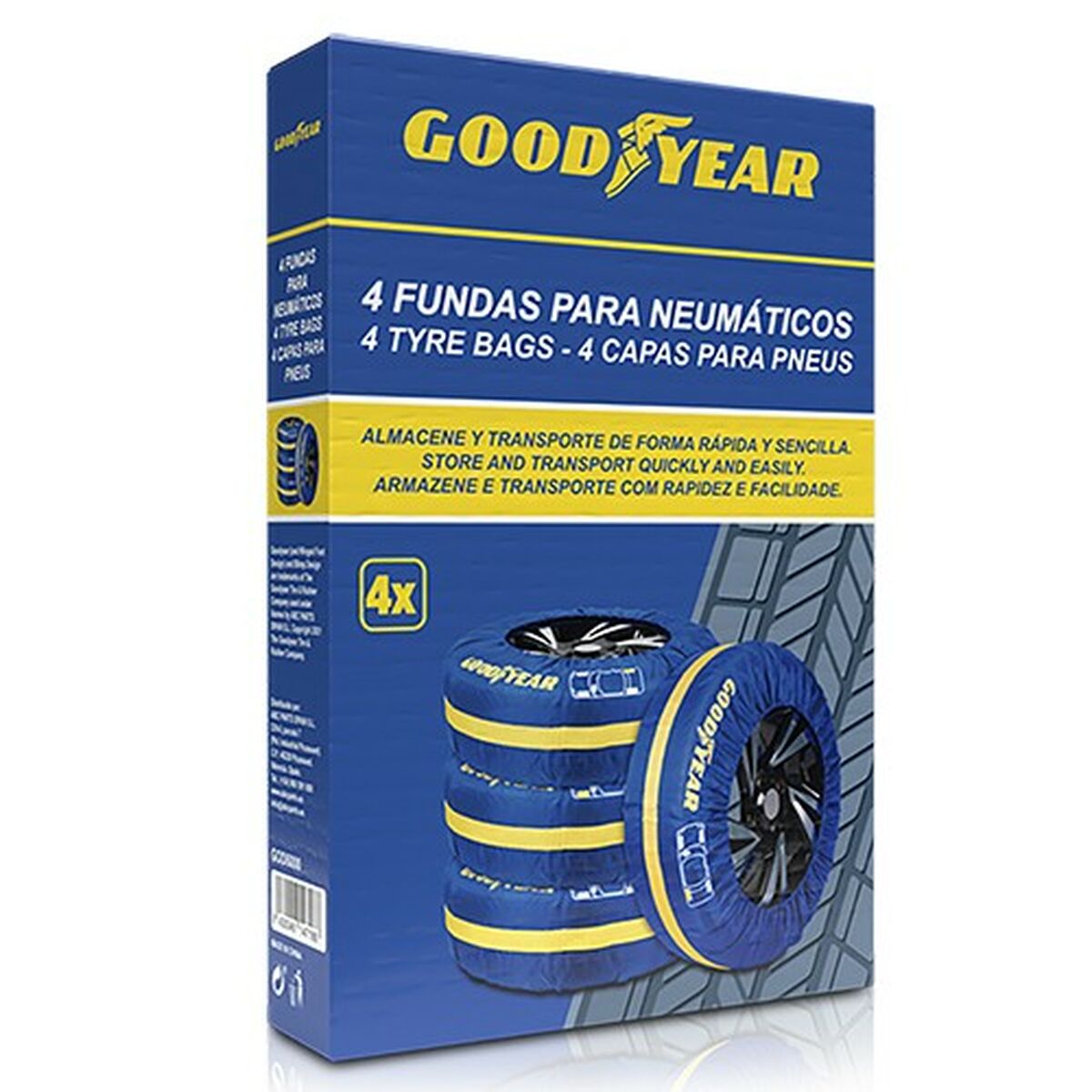 Set med däcköverdrag Goodyear GOD6000 (4 antal) - 2