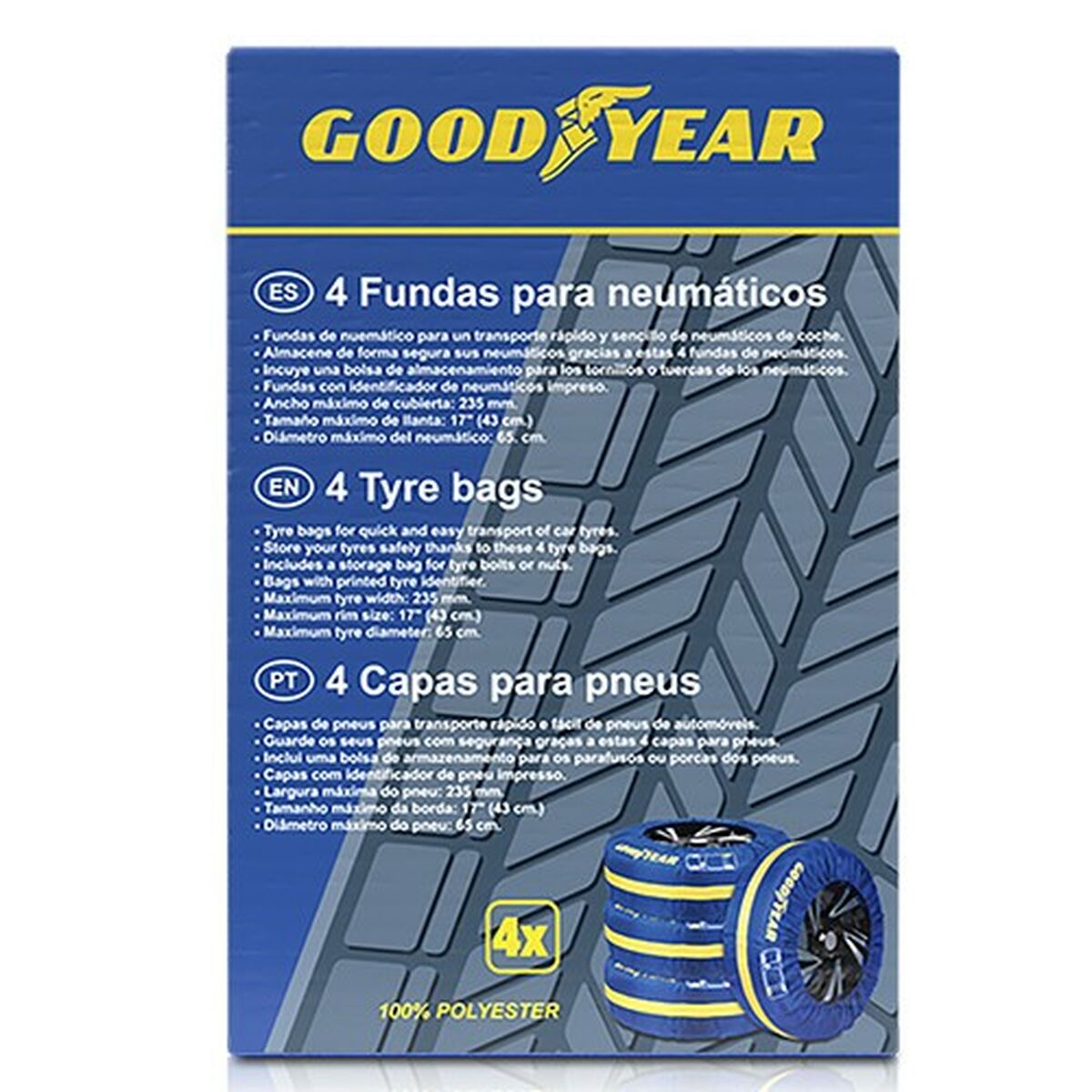 Set med däcköverdrag Goodyear GOD6000 (4 antal) - 3