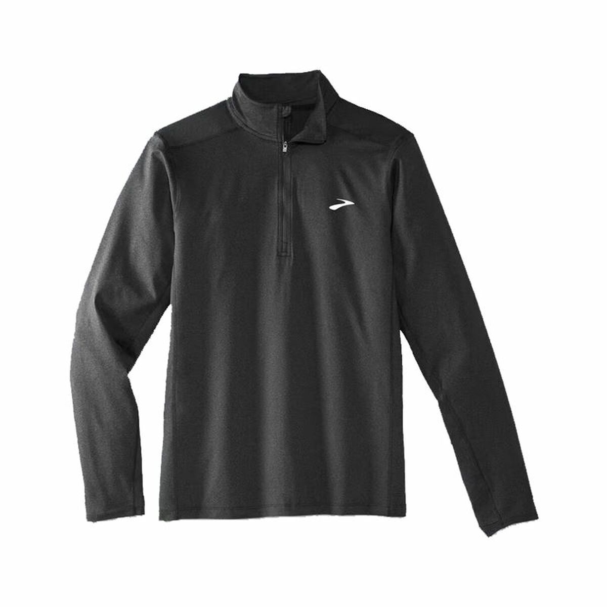 T-shirt med lång ärm Herr Brooks Dash 1/2 Zip 2.0 Svart - 2