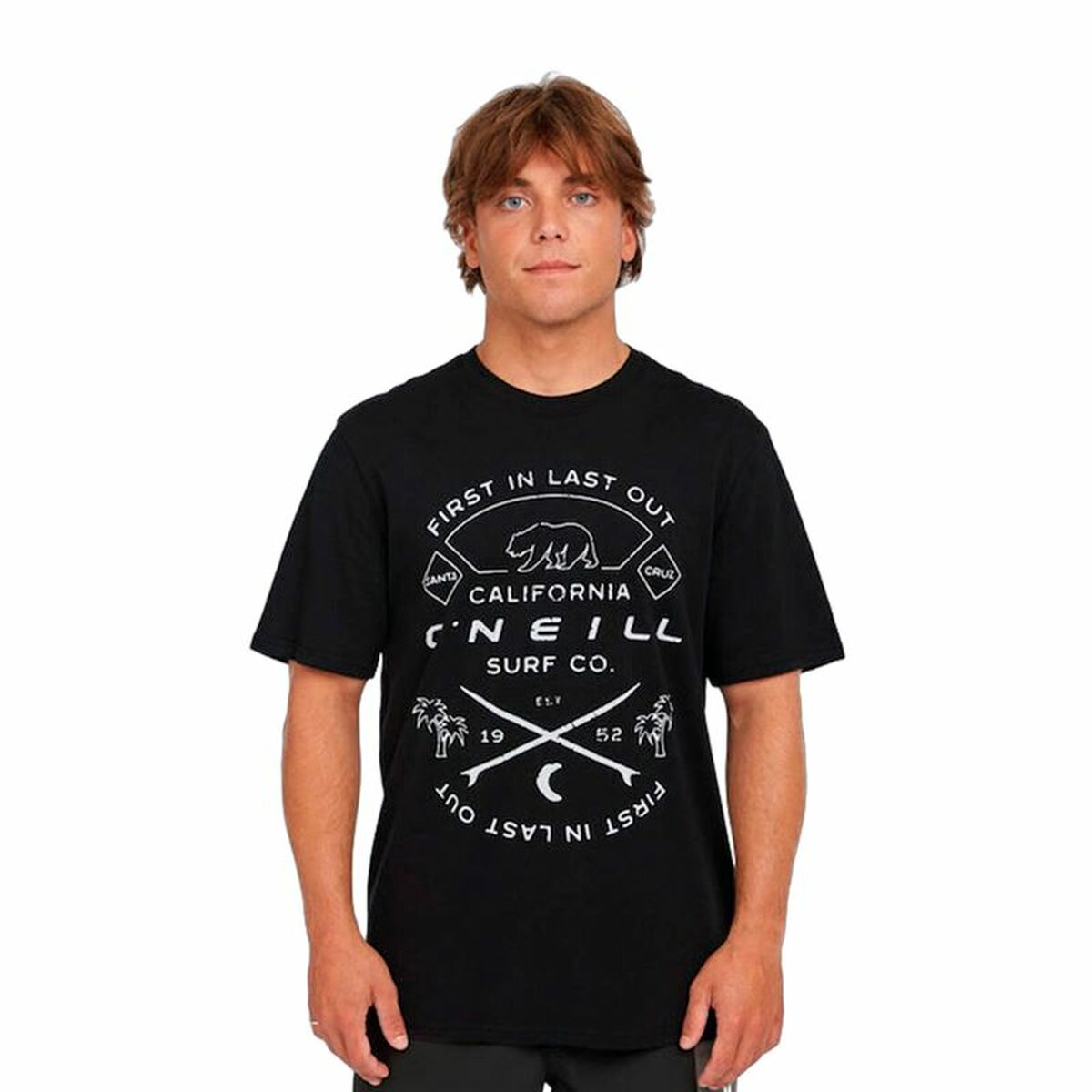 T-shirt med kortärm Herr O'Neill Jack O'Neill Muir Svart - 3