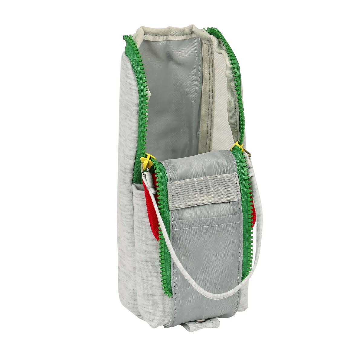 Skolväska Benetton Pop Grå (6 x 21 x 6 cm) - 6