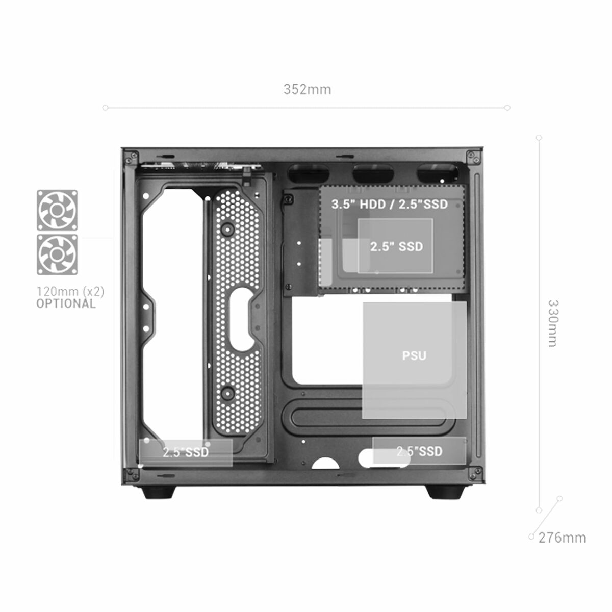 ATX Semitorn Mars Gaming MCVIEWW Vit - 3