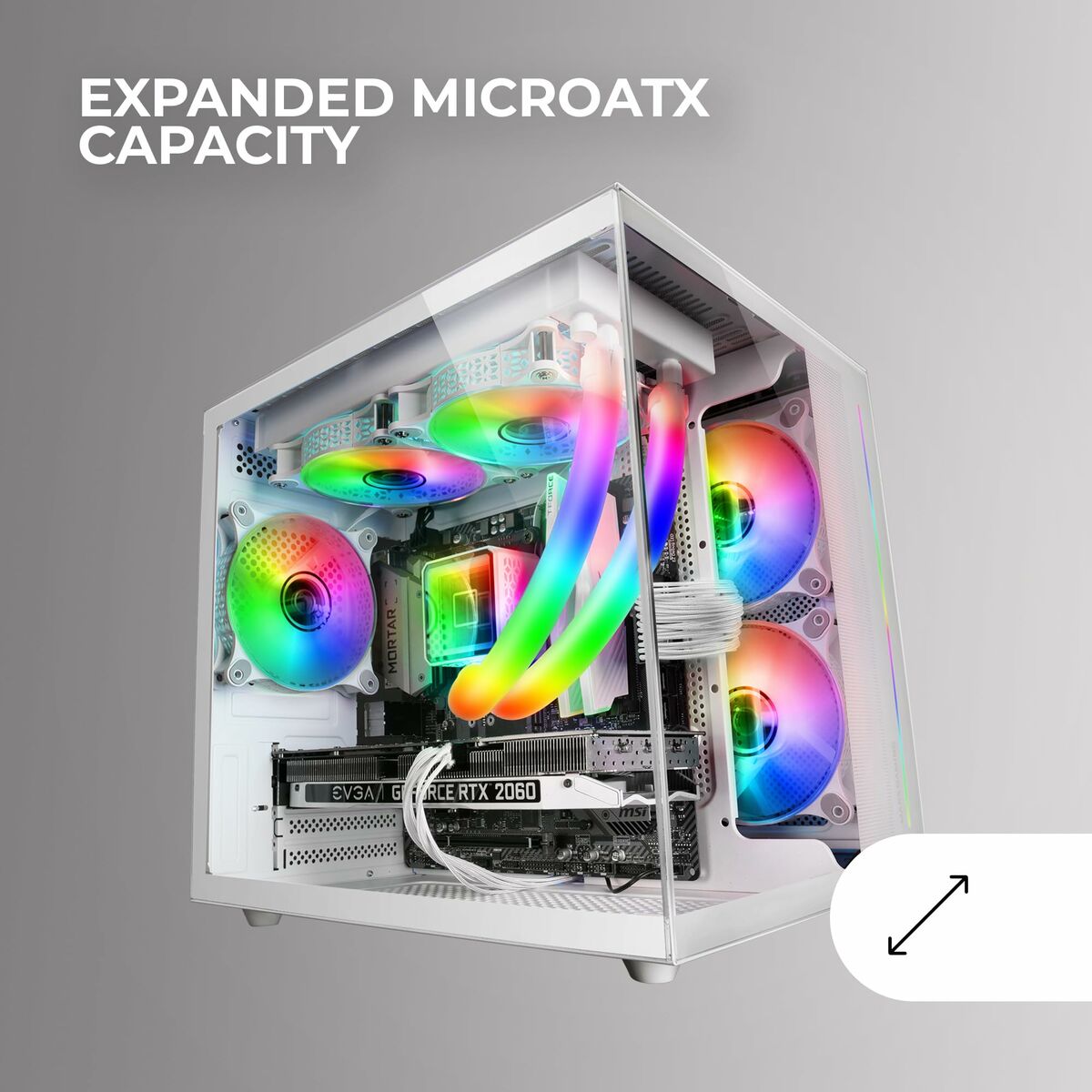 ATX Semitorn Mars Gaming MCVIEWW Vit - 2
