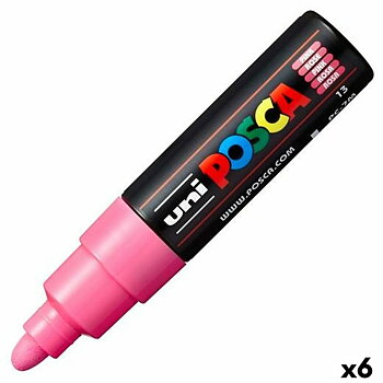 Markör POSCA PC-7M Rosa (6 antal)