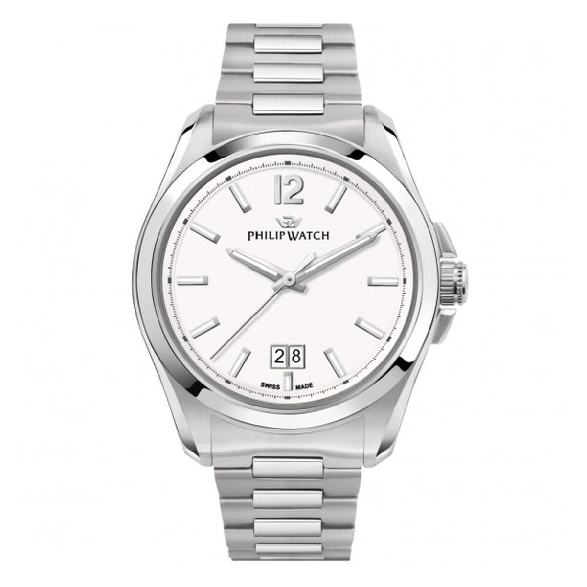 Herrklocka Philip Watch AMALFI Vit Silvrig (Ø 43 mm)