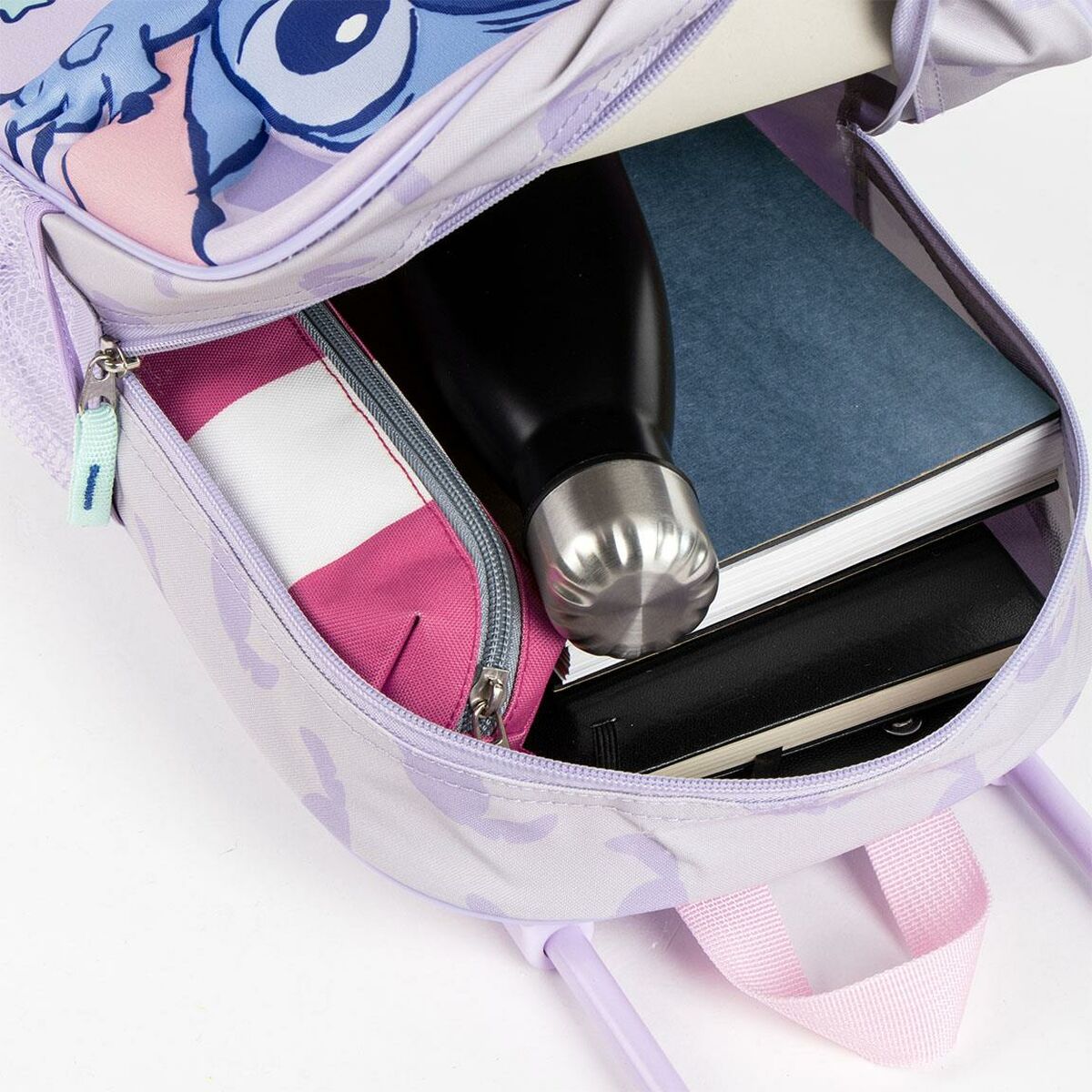 Skolväska med hjul Stitch 3D - 7