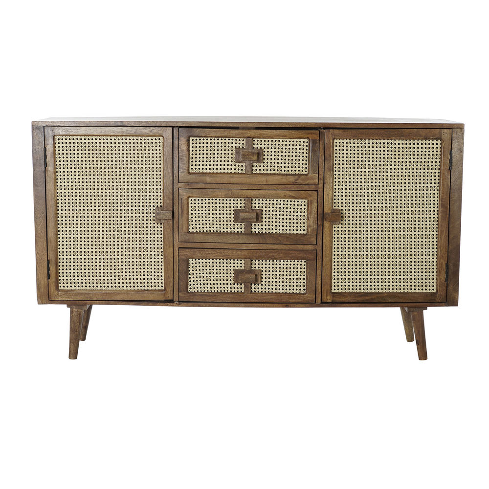 Skänk DKD Home Decor Rattan Mangoträ (150.5 x 40.5 x 86 cm) - 2
