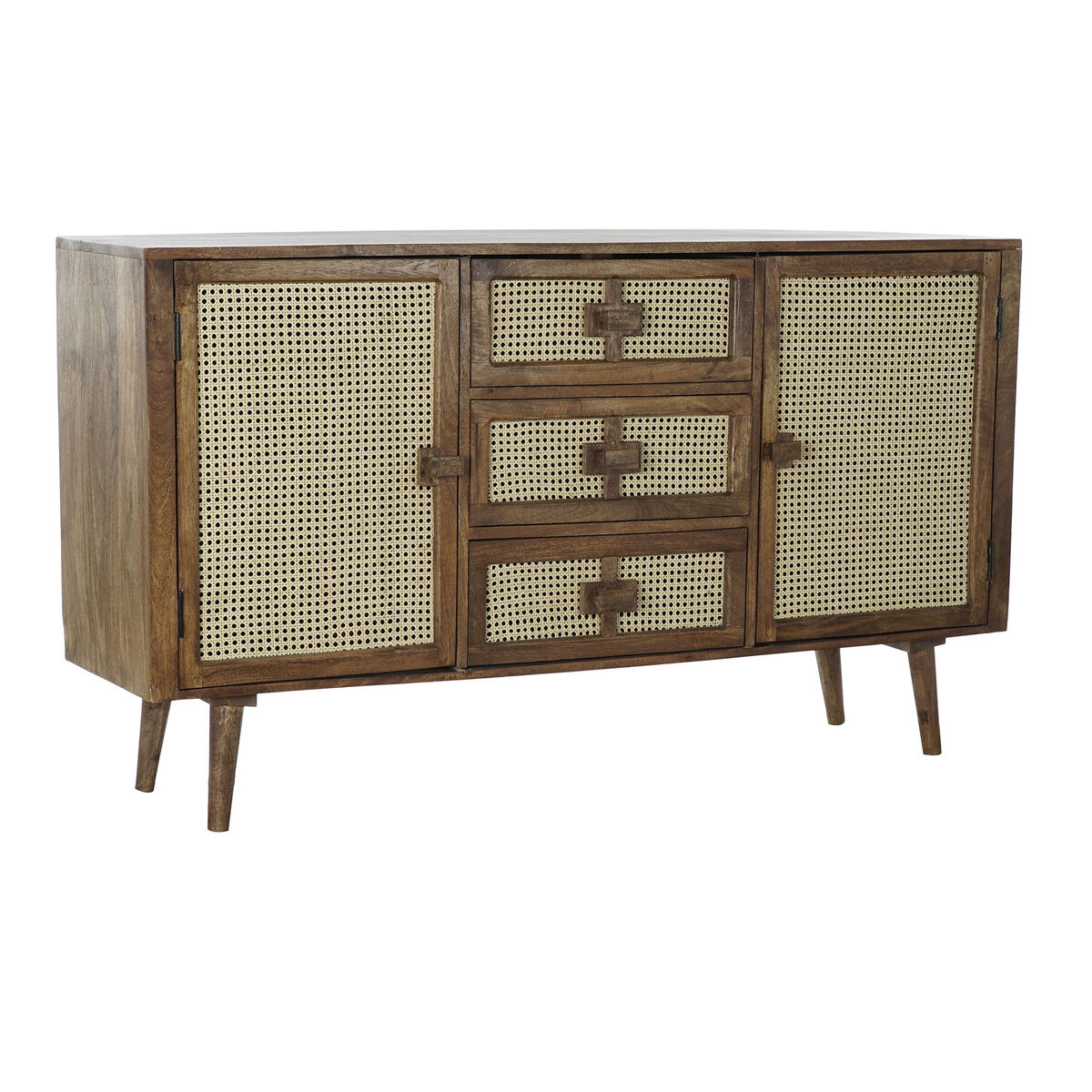 Skänk DKD Home Decor Rattan Mangoträ (150.5 x 40.5 x 86 cm) - 3