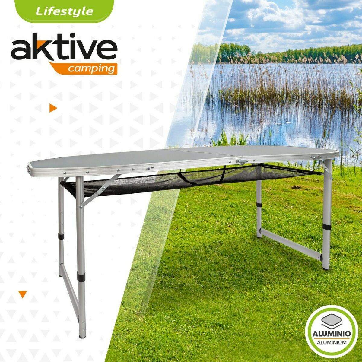 Fällbord Aktive 149 x 80 x 59 cm Camping - 6