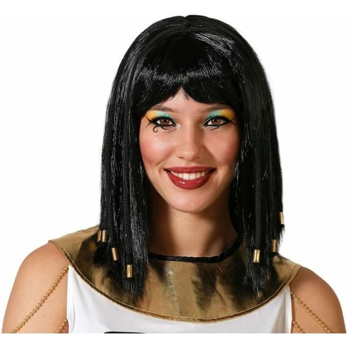 Peruk Egyptisk kvinna Svart