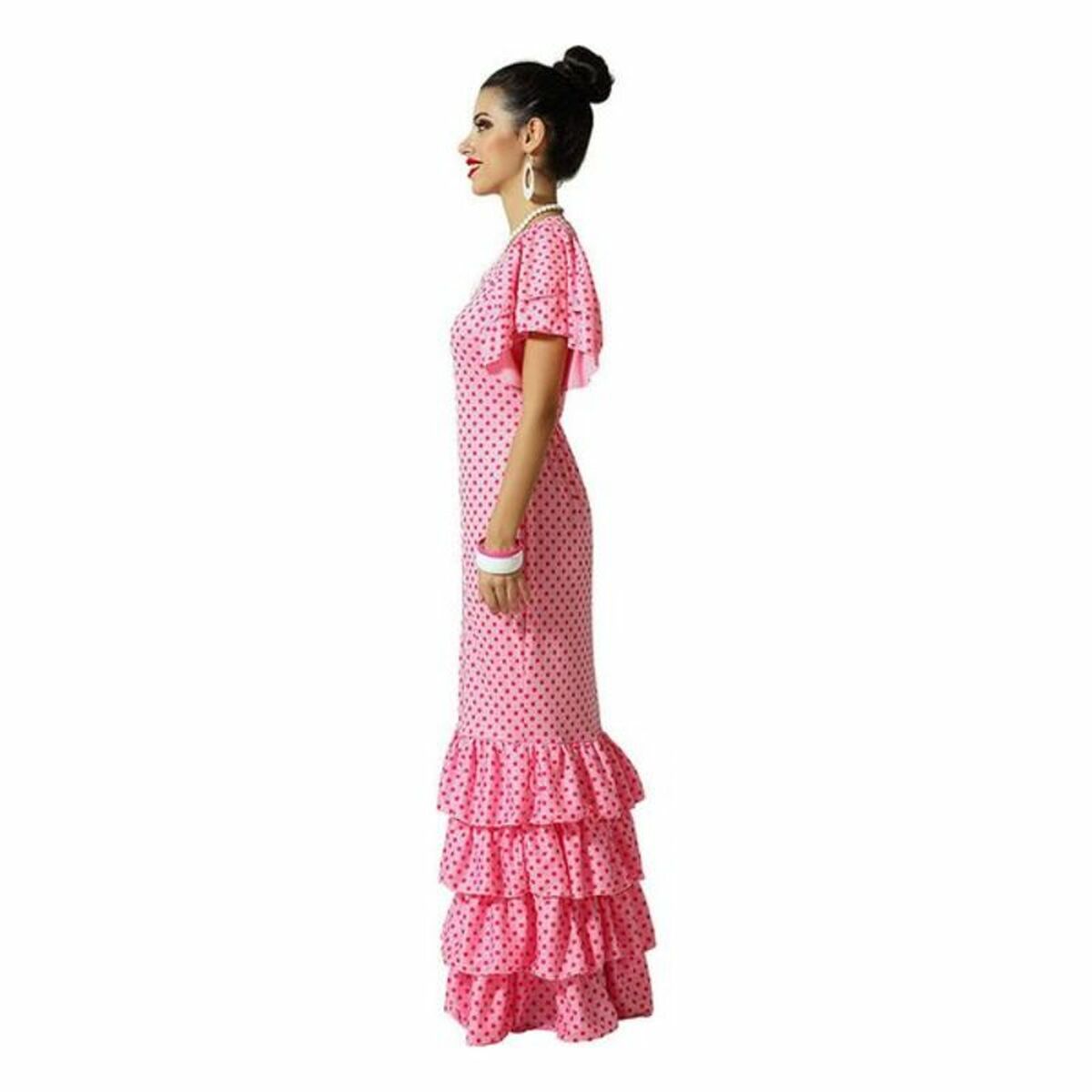 Maskeraddräkt vuxna Rosa Kvinnlig Sevillabo - 3