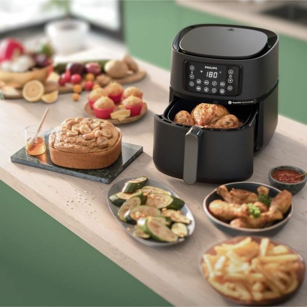 Luftfritös Philips HD9285/93 Svart 2000 W 7,2 L - 3