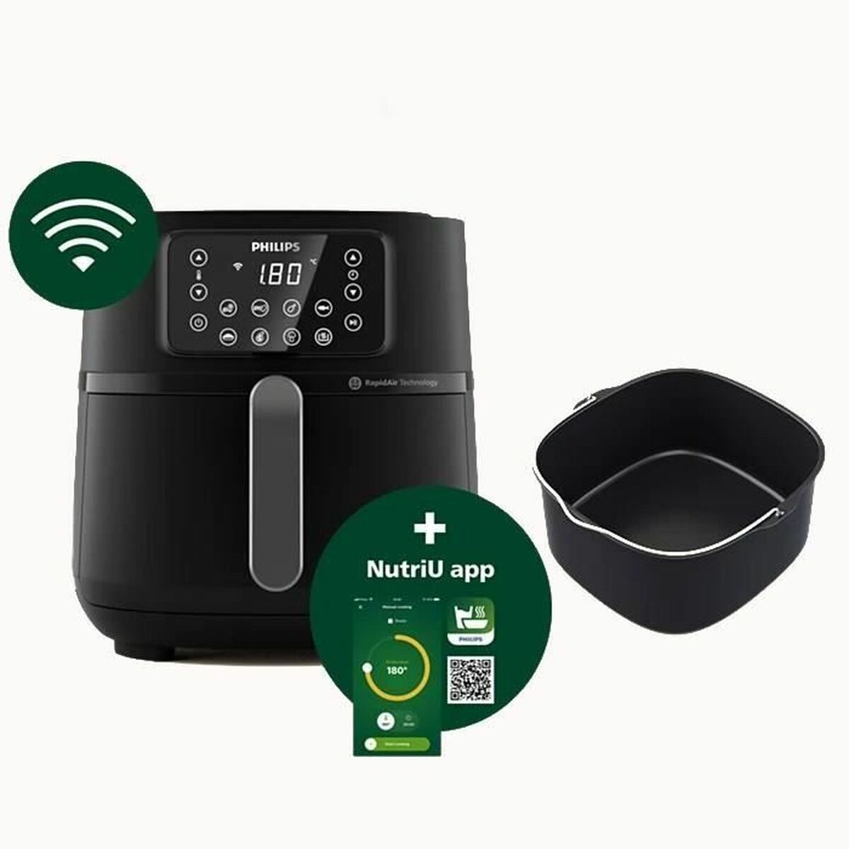 Luftfritös Philips HD9285/93 Svart 2000 W 7,2 L - 2