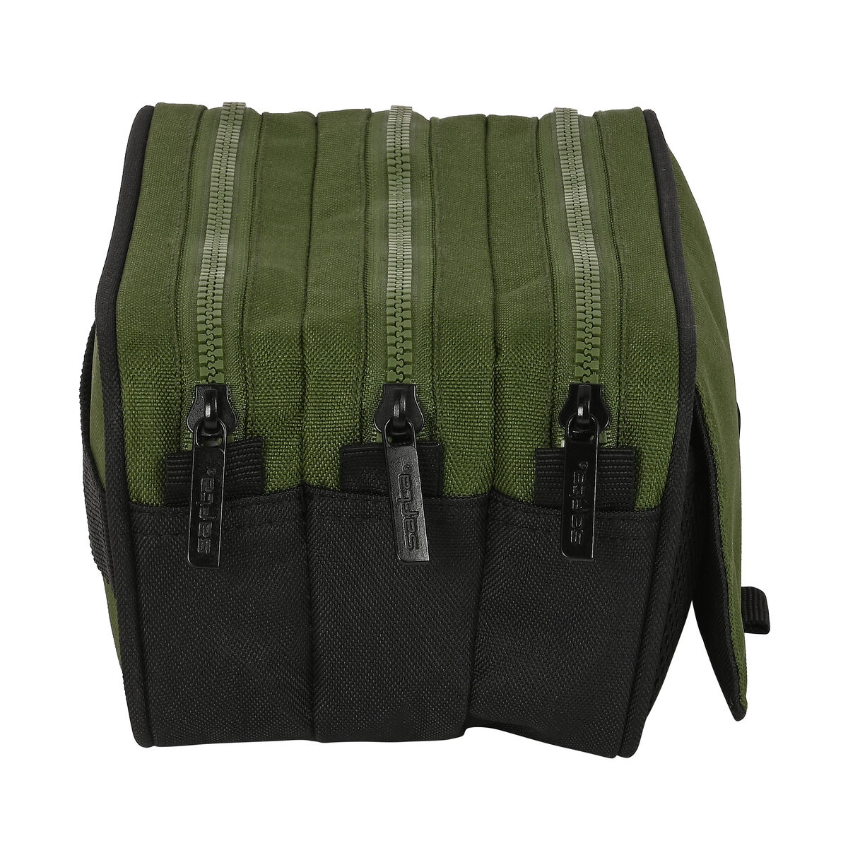 Tredubbel Carry-all Safta Dark forest Svart Grön 21,5 x 10 x 8 cm - 3