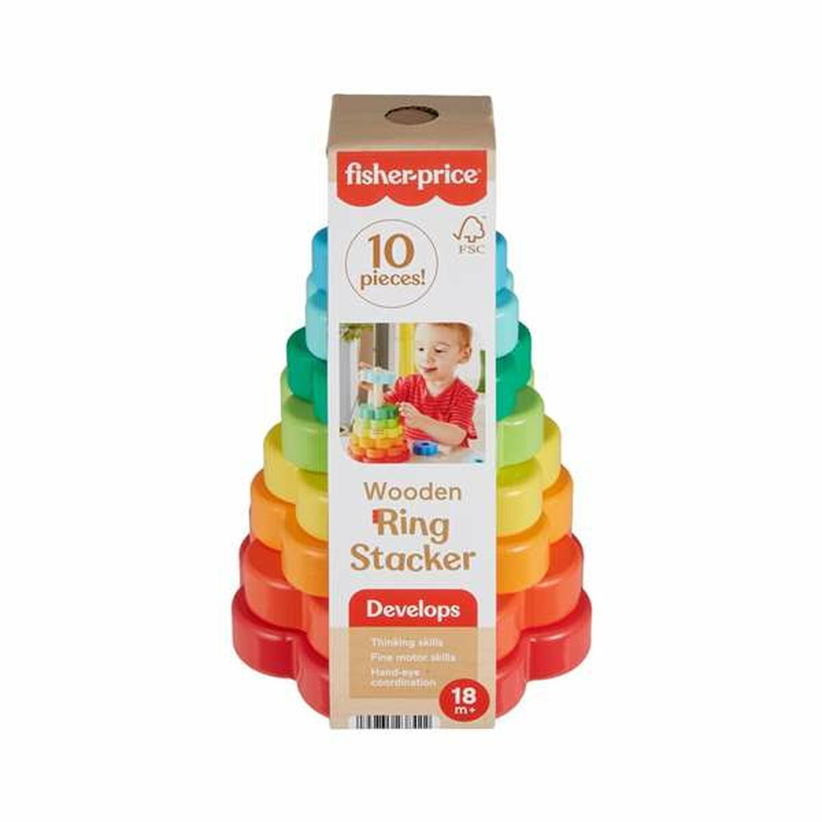 Staplingsbara block Fisher-Price 10 Delar
