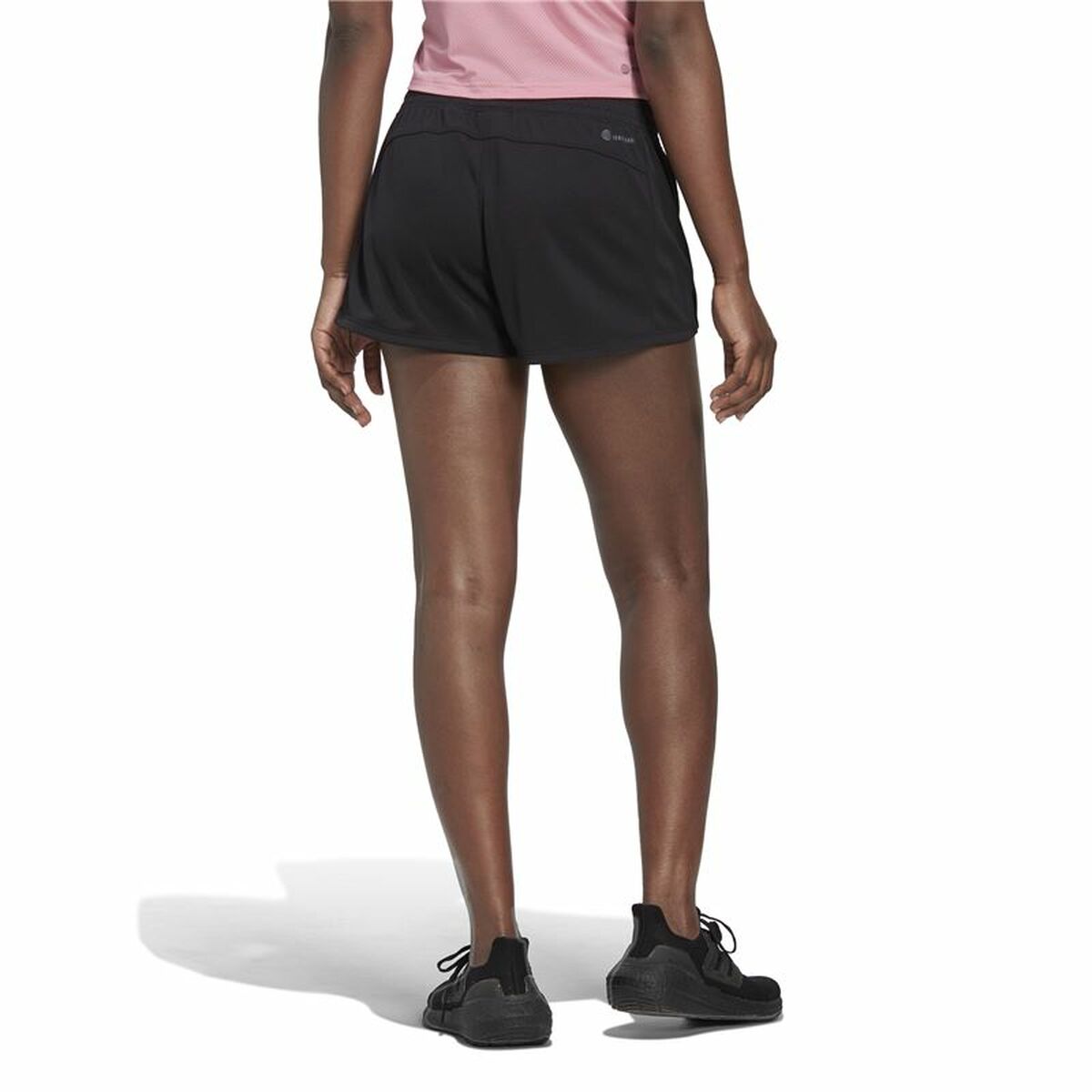 Sportshorts för kvinnor Adidas Pacer 3 Stripes Knit Svart - 3